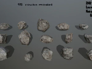набір порід 3D Модель