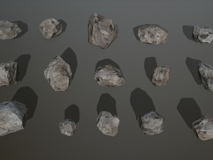 rocks set 3D Model