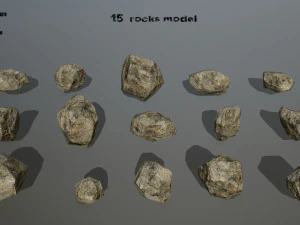 rocce Modello 3D