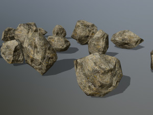 rocks 3D मॉडल