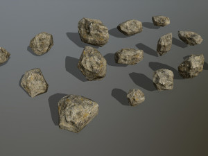 rocks 3D मॉडल