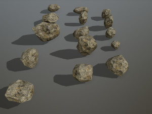 rocks 3D मॉडल
