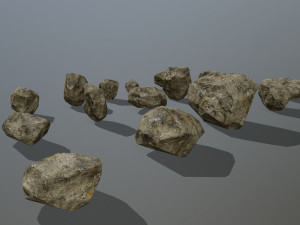 rocks 3D मॉडल