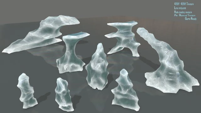 iceberg 3D Model .c4d .max .obj .3ds .fbx .stl .blend