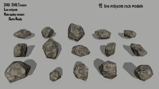 rocks Modelo 3D .c4d .max .obj .3ds .fbx .stl .blend