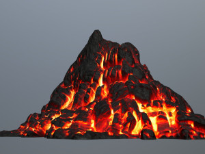 fire mountain 3D Model