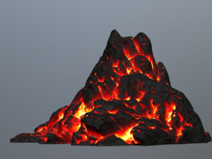 fire mountain 3D Model