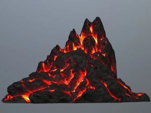 fire mountain 3D Model
