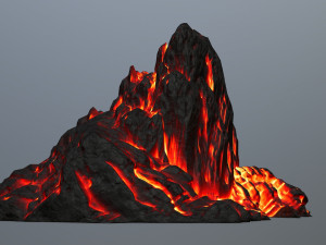 fire mountain 3D Model