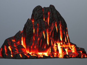fire mountain 3D Model