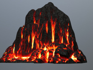 fire mountain 3D Model