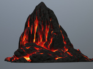 fire mountain 3D Model