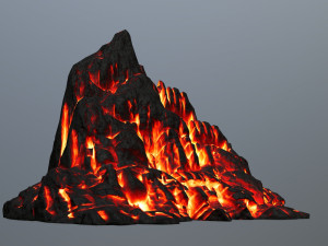 fire mountain 3D Model