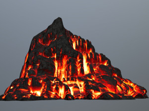 fire mountain 3D Model