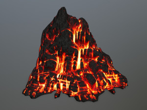 fire mountain 3D Model