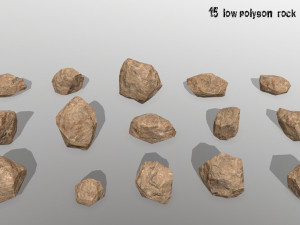 desert rocks 3D मॉडल