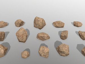 desert rocks 3D मॉडल