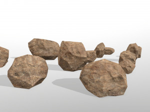 desert rocks 3D मॉडल