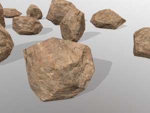desert rocks 3D मॉडल