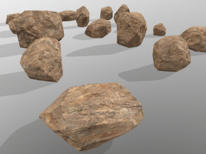 desert rocks 3D मॉडल