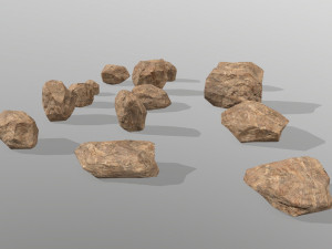 desert rocks 3D मॉडल