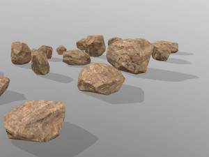 desert rocks 3D मॉडल