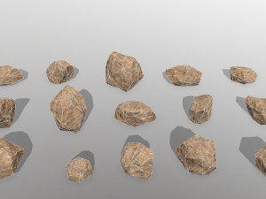 desert rocks 3D मॉडल
