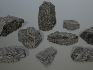 rocks set 3D Модель