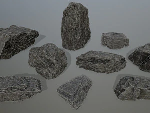 rocks set 3D Model