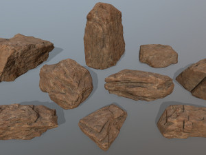 desert rocks 3D Модель
