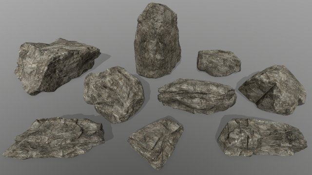 rocks 3D 모델 .c4d .max .obj .3ds .fbx .stl .blend