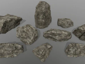 rocce Modello 3D