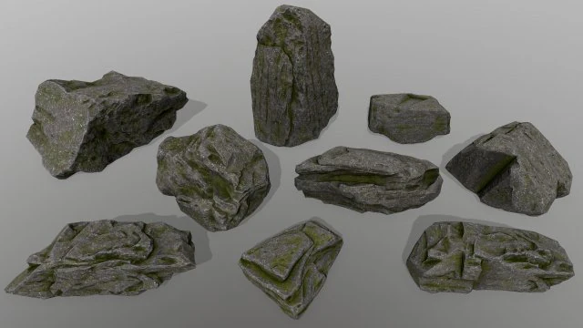 rocks 3D Model .c4d .max .obj .3ds .fbx .stl .blend 
