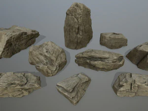 rocks set 3D Model