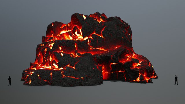 lava rocks 3D Модель .c4d .max .obj .3ds .fbx .stl .blend 