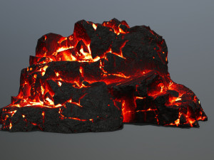 lava rocks 3D Модель