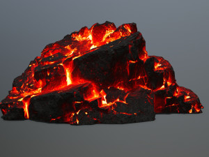 lava rocks 3D Модель