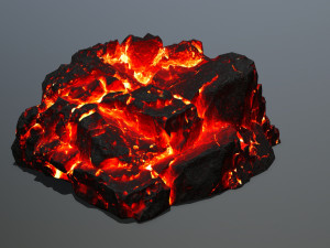 lava rocks 3D Модель