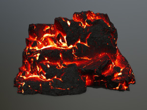 lava rocks 3D Модель