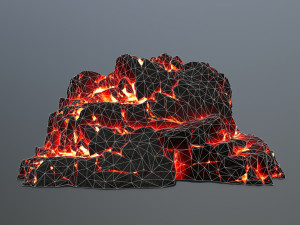 lava rocks 3D Модель