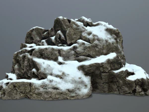snow rocks 3D Model