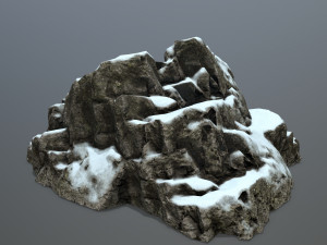 snow rocks 3D Model