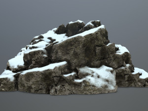 snow rocks 3D Model