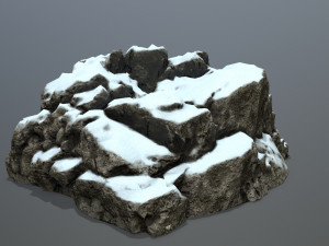 snow rocks 3D Model