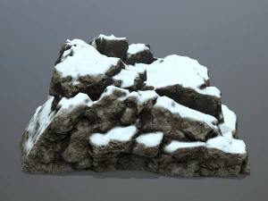 snow rocks 3D Model