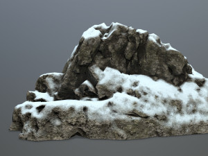 snow rocks 3D Model
