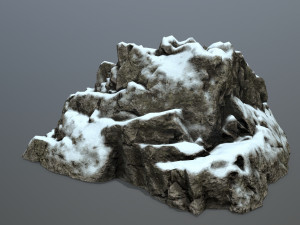 snow rocks 3D Model
