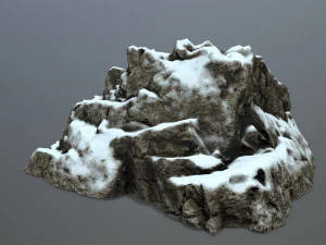 snow rocks 3D Model