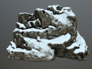 snow rocks 3D Model