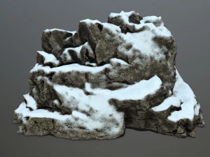 snow rocks 3D Model